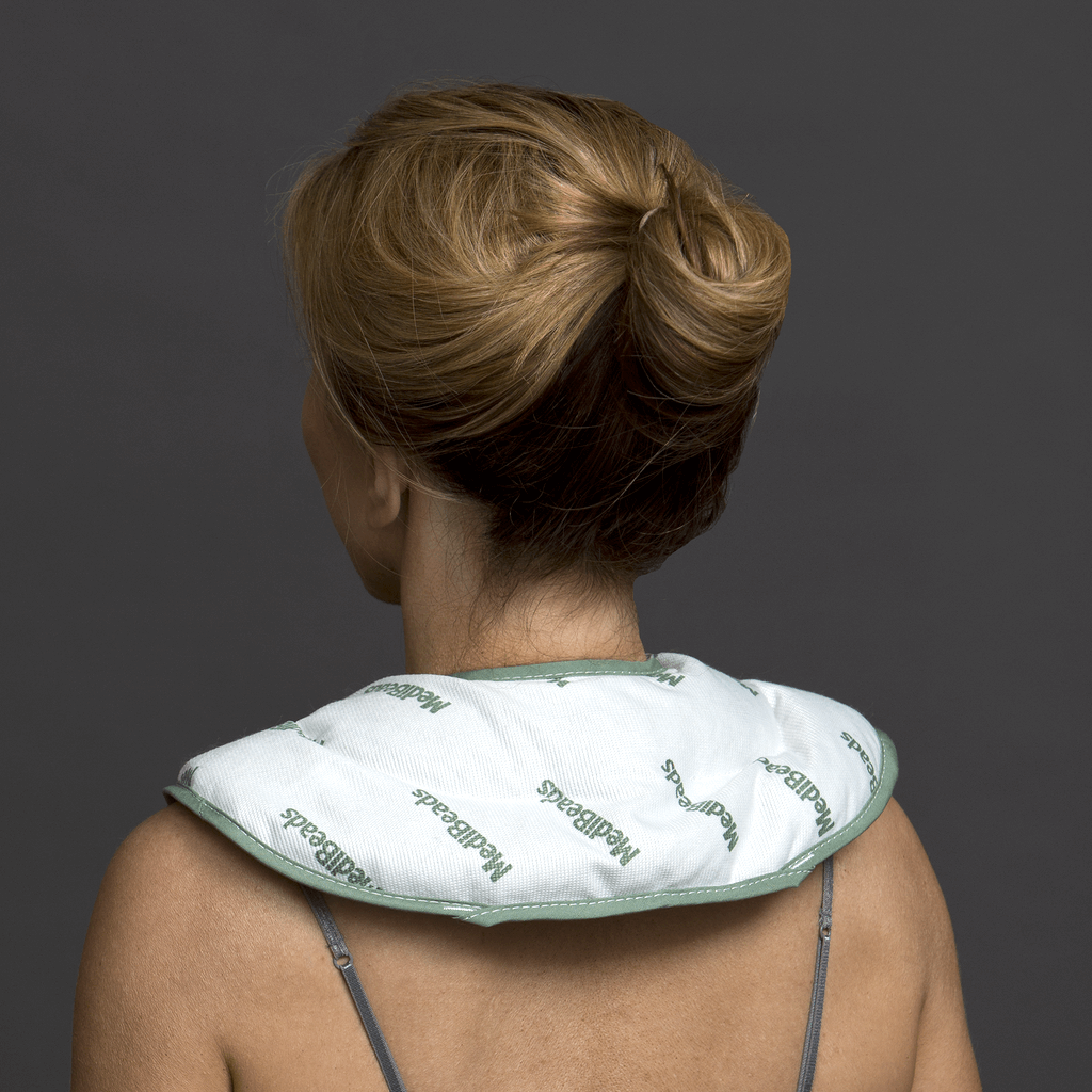 Medibeads Neck & Shoulders Wrap Moist Heat Compress, Microwavable