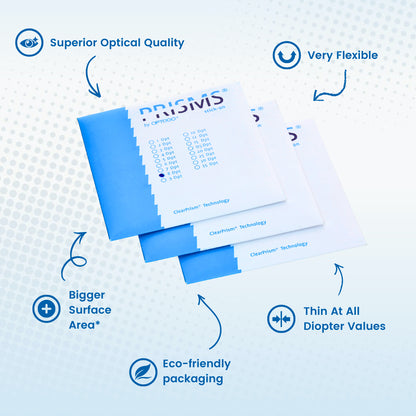 Optego Fresnel Stick-On Prisms (Sizes: 1-35 Diopters)