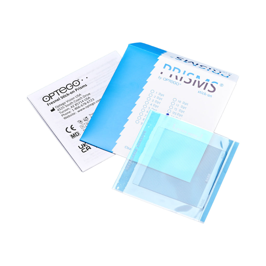 Optego Fresnel Stick-On Prisms (Sizes: 1-35 Diopters)