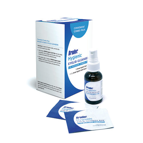 Bruder Hygienic Eyelid Spray With Cleansing Wipes Combo Pack (Save 15%)